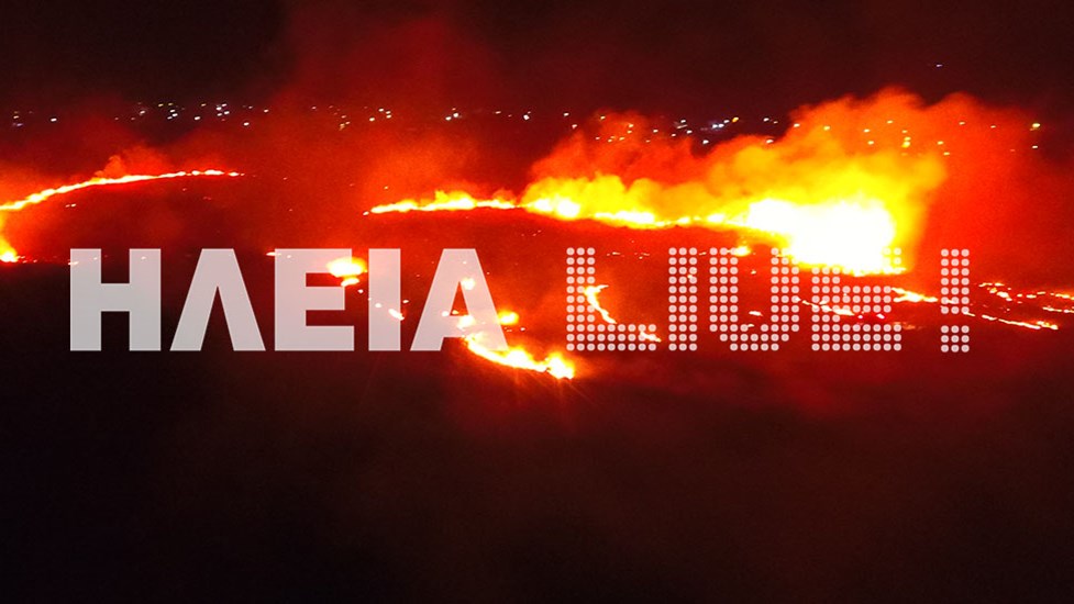 Ολονύκτια μάχη με τις φλόγες σε τρία μέτωπα στην Ηλεία – Εκκενώθηκαν σπίτια – ΒΙΝΤΕΟ
