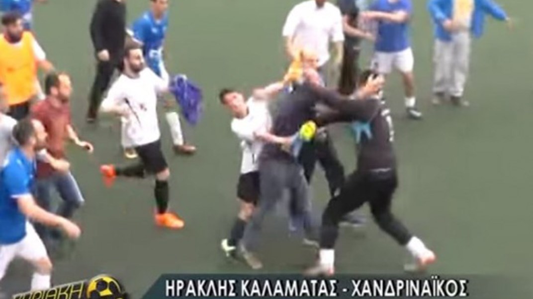 Ξύλο σε αγώνα τοπικού πρωταθλήματος στην Καλαμάτα- ΒΙΝΤΕΟ