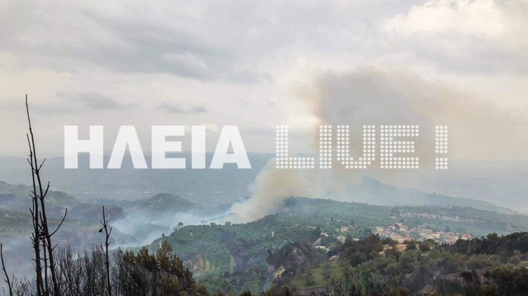 Νέα αναζωπύρωση της φωτιάς στη Φρίξα Ηλείας – ΤΩΡΑ