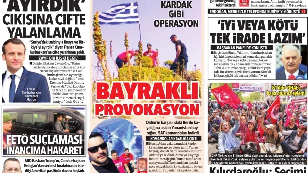 Hurriyet: Το Σάββατο ειδοποιήσαμε την Ελλάδα για τις σημαίες- Την Κυριακή στείλαμε τους κομάντο – ΒΙΝΤΕΟ