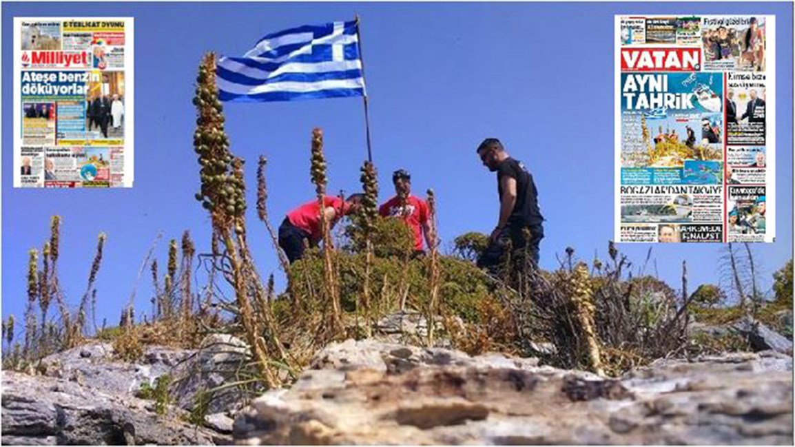 Τουρκικός Τύπος: Βατραχάνθρωποι κατέβασαν την ελληνική σημαία- Δείτε τα πρωτοσέλιδα