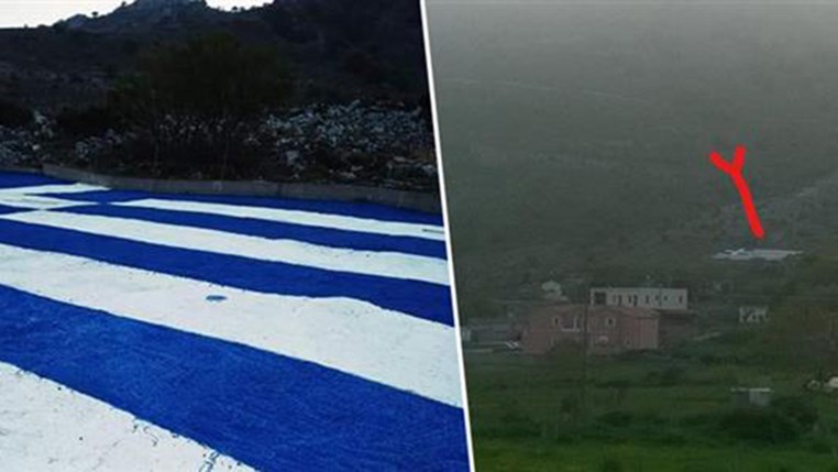 Σφακιά: Ζωγράφισαν γιγαντιαία ελληνική σημαία 600 τ.μ. – ΦΩΤΟ