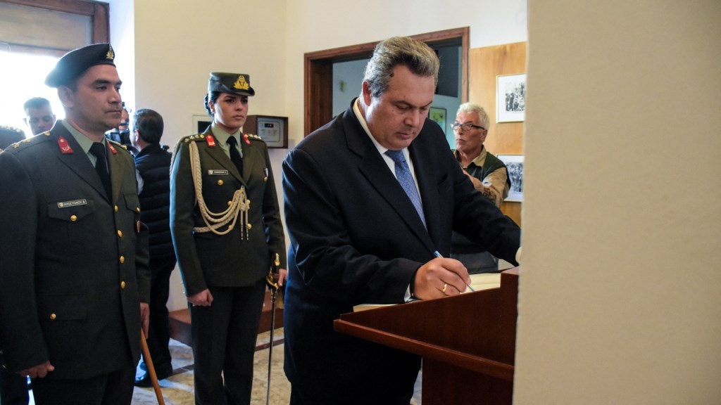 Καμμένος: Επιθυμούμε την ειρήνη, αλλά δεν θα πρέπει να τολμήσει κανείς να αμφισβητήσει ούτε ένα χιλιοστό της εθνικής μας κυριαρχίας