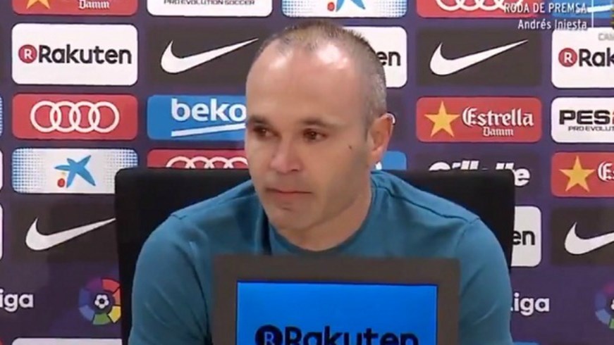 «Αντίο» με δάκρυα στην Μπαρτσελόνα από τον Ινιέστα – ΒΙΝΤΕΟ