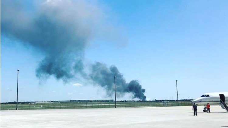 ΒΙΝΤΕΟ από το σημείο της συντριβής του αμερικανικού C-130 – Φλέγεται ο τόπος