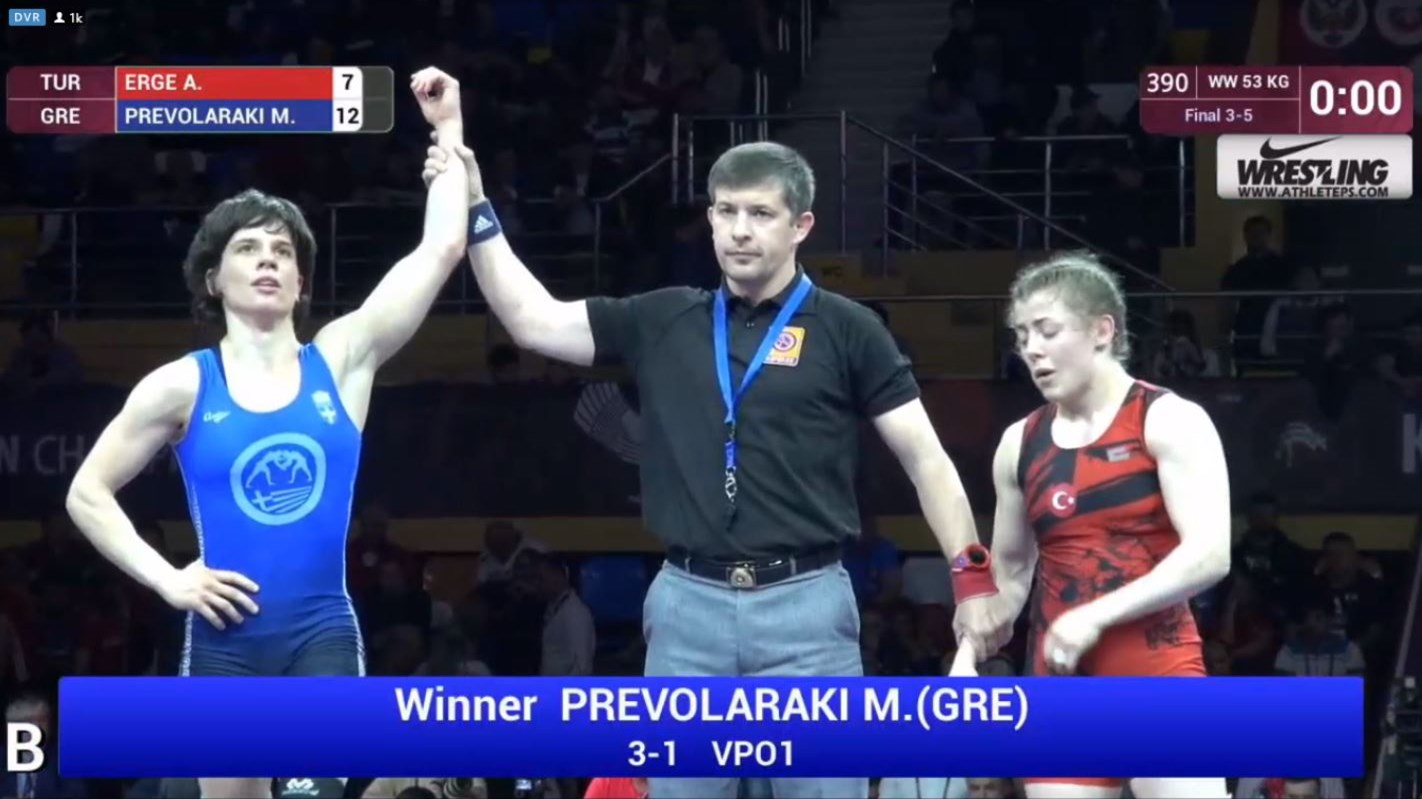 Ξανά στο βάθρο του Ευρωπαϊκού Πρωταθλήματος η Μαρία Πρεβολαράκη