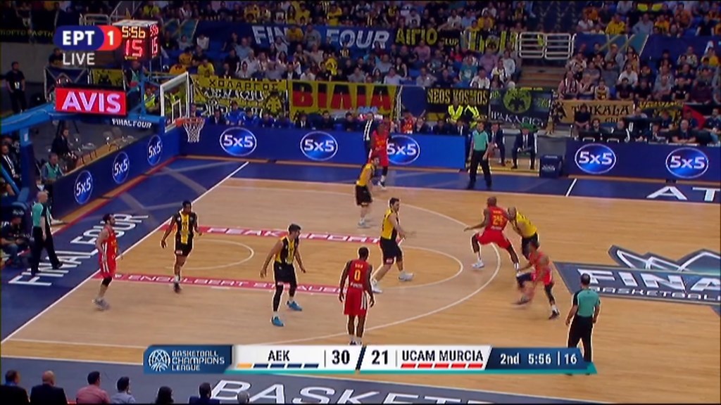 ΑΕΚ – Μούρθια 40-34 (ΗΜ.)