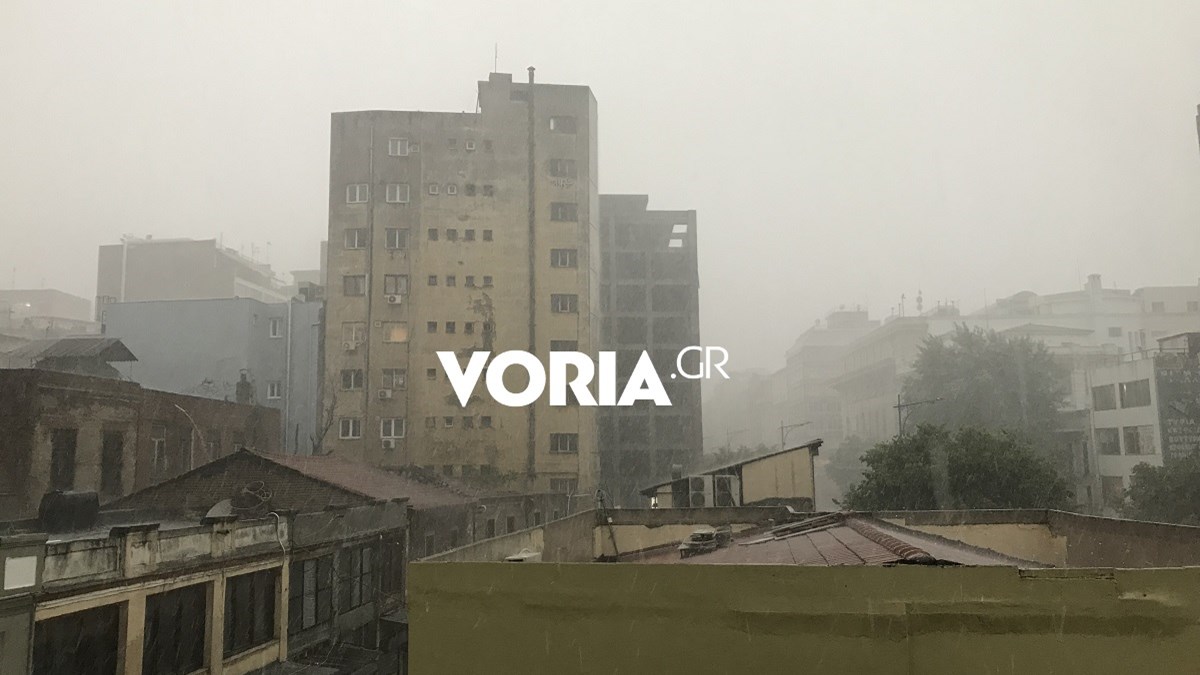 Ισχυρή χαλαζόπτωση στη Θεσσαλονίκη – ΒΙΝΤΕΟ