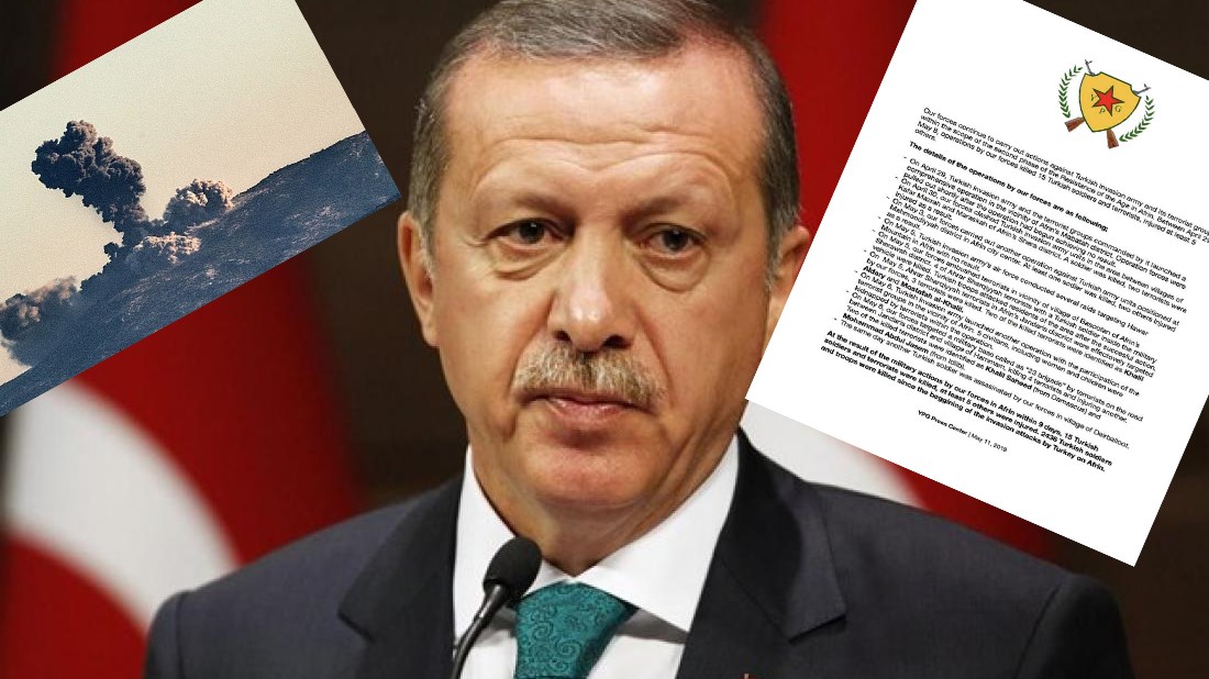 Ο Ερντογάν προκαλεί τους Κούρδους του Αφρίν – Του απαντούν με “κηδειόχαρτο” για τους Τούρκους στρατιώτες που έχουν σκοτώσει – ΦΩΤΟ