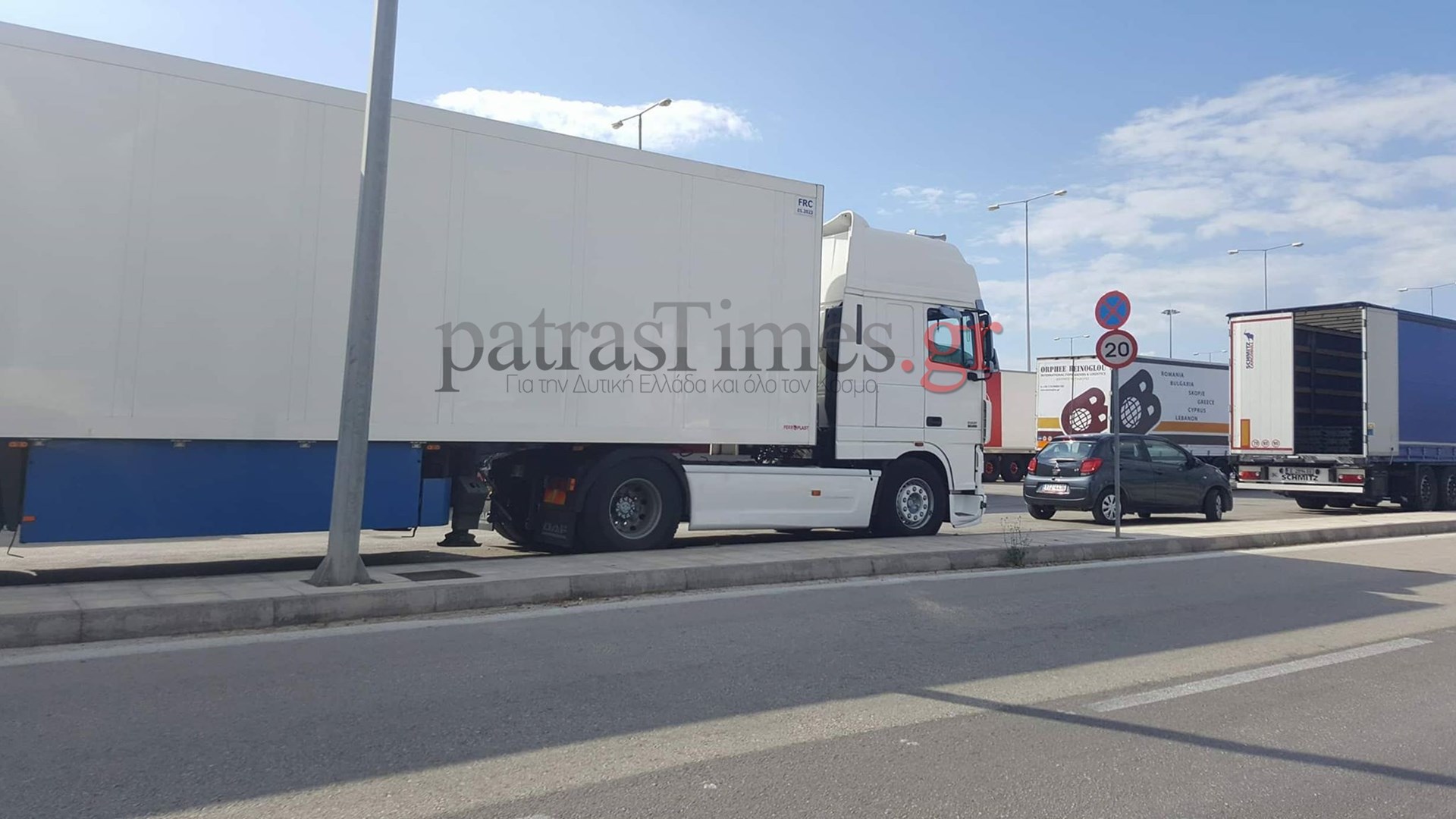 Σε εξέλιξη οι έρευνες στην Πάτρα μετά την καταγγελία οδηγού νταλίκας ότι απειλήθηκε από μετανάστη που οπλοφορούσε