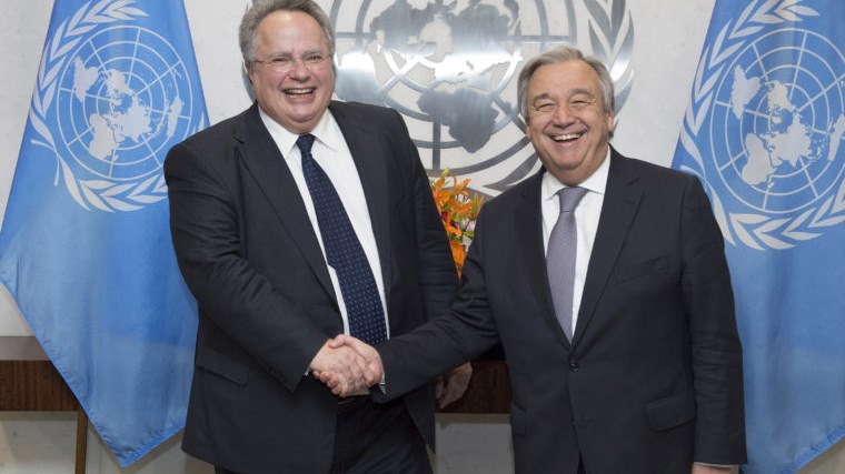 Τετ-α-τετ του Νίκου Κοτζιά παρουσία Νίμιτς με τον ΓΓ του ΟΗΕ – Τι ειπώθηκε για το Σκοπιανό και το Κυπριακό