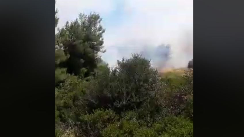 Νέες εικόνες από την πυρκαγιά στο Άλσος Συγγρού στο Μαρούσι – ΒΙΝΤΕΟ