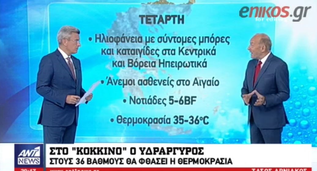 Προ των πυλών το πρώτο κύμα καύσωνα – Η πρόγνωση του Τάσου Αρνιακού – ΒΙΝΤΕΟ