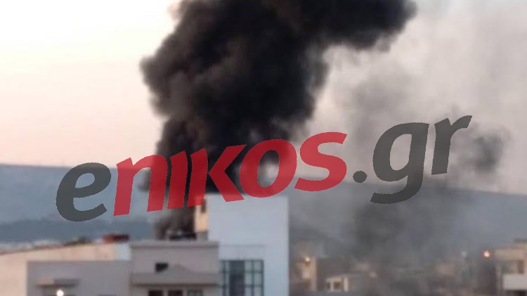 Η φωτιά στο Περιστέρι όπως φαίνεται από την Εθνική Οδό – ΦΩΤΟ αναγνώστη