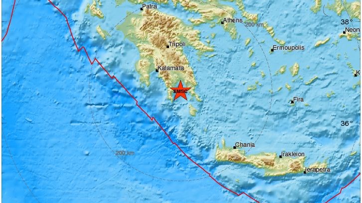 4,8 Ρίχτερ δίνει τον σεισμό στη Λακωνία το Ευρωμεσογειακό – ΤΩΡΑ