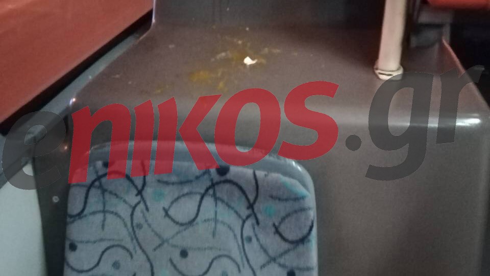 Άγνωστοι έσπασαν… αυγά μέσα σε λεωφορείο – ΦΩΤΟ αναγνώστη