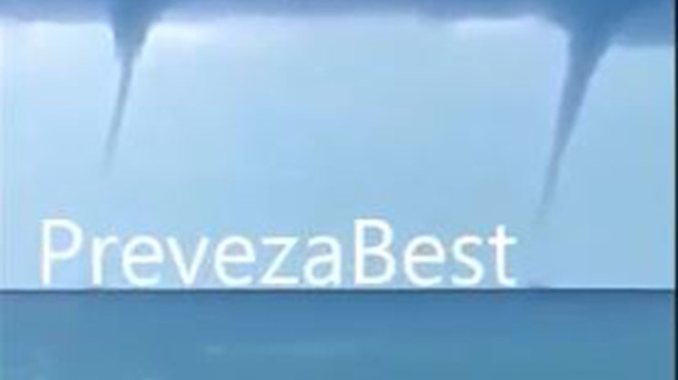Εντυπωσιακοί υδροστρόβιλοι στην Πρέβεζα – ΒΙΝΤΕΟ