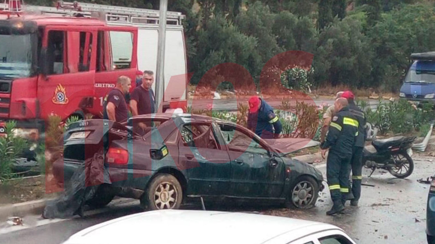 Τροχαίο στην περιφερειακή του Σχιστού – ΦΩΤΟ αναγνώστη