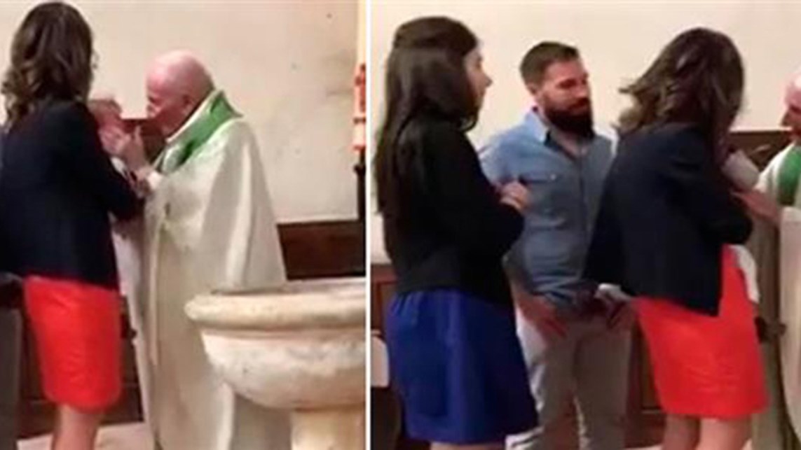 Θύελλα αντιδράσεων – Ιερέας χαστουκίζει μωράκι την ώρα της βάπτισης – ΒΙΝΤΕΟ