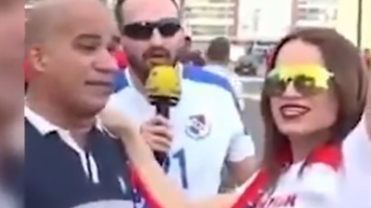 Επική φάρσα σε φίλαθλο του Παναμά – Φίλησε στο στόμα γυναίκα, αλλά ήταν ο… Κάρλος Χοσέ – ΒΙΝΤΕΟ