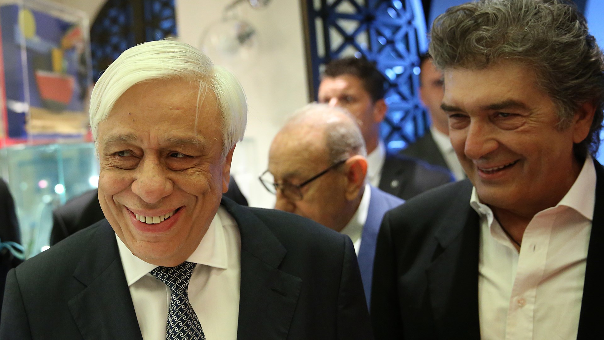 Ο Προκόπης Παυλόπουλος στα  εγκαίνια της έκθεσης «Κώστας Βαρώτσος 2008-2018»