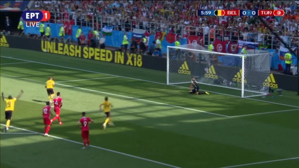 Βέλγιο – Τυνησία 1-0 (6′)