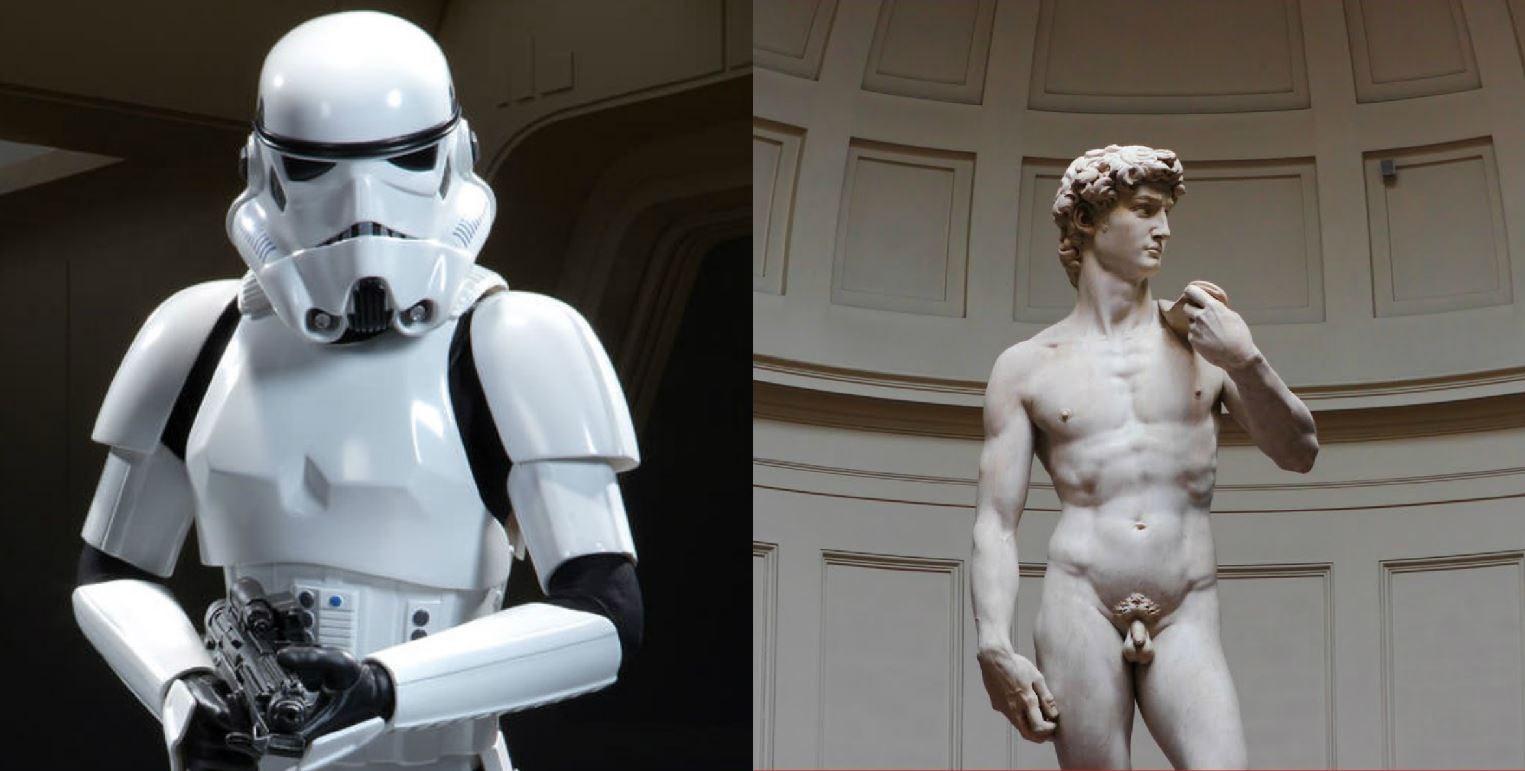 Ο Stormtrooper του Star Wars πιο δημοφιλής από τον Δαβίδ του Μικελάντζελο