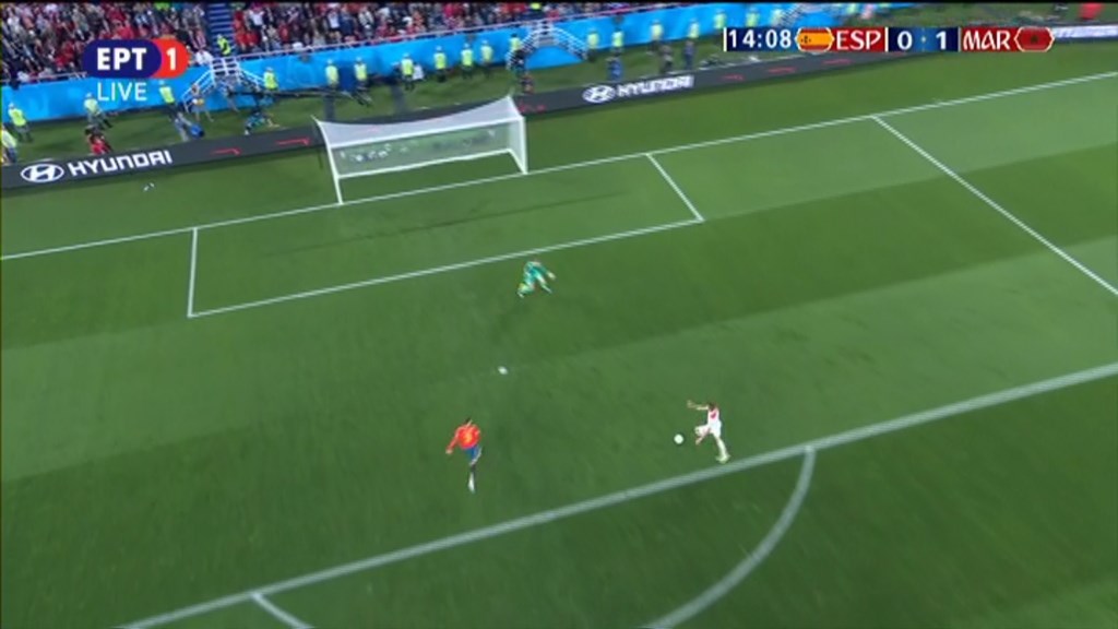 Ισπανία – Μαρόκο 0-1 (14′)