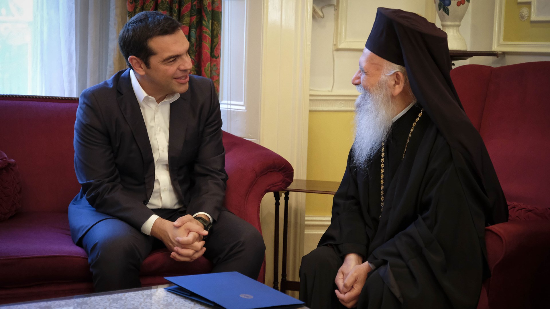 Συνάντηση  Τσίπρα με Αρχιεπίσκοπο Μεγάλης Βρετανίας- Τι συζήτησαν – ΦΩΤΟ