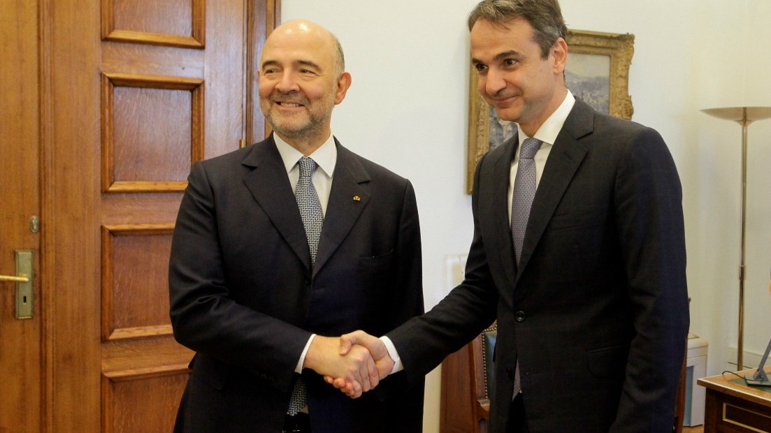 Συνάντηση Μητσοτάκη-Μοσκοβισί την Τρίτη στη Βουλή