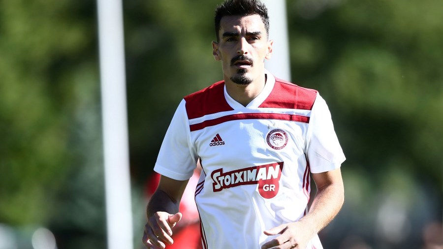 Η πρώτη εμφάνιση του Χριστοδουλόπουλου με τη φανέλα του Ολυμπιακού – ΦΩΤΟ