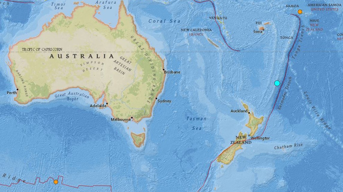 Σεισμική δόνηση 6 Ρίχτερ στην Νέα Ζηλανδία
