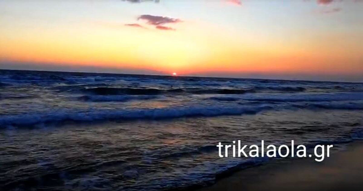 Όταν η φύση…ζωγραφίζει – Μαγευτικό ηλιοβασίλεμα σε παραλία της Ηλείας – ΒΙΝΤΕΟ