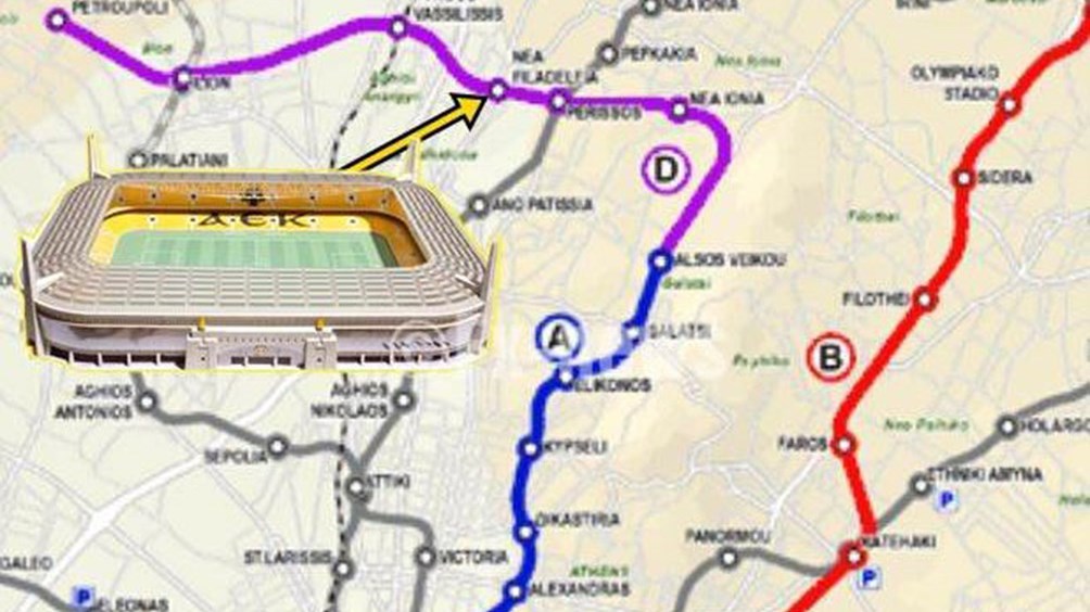 Στάση στο νέο γήπεδο της ΑΕΚ θα αποκτήσει το Μετρό