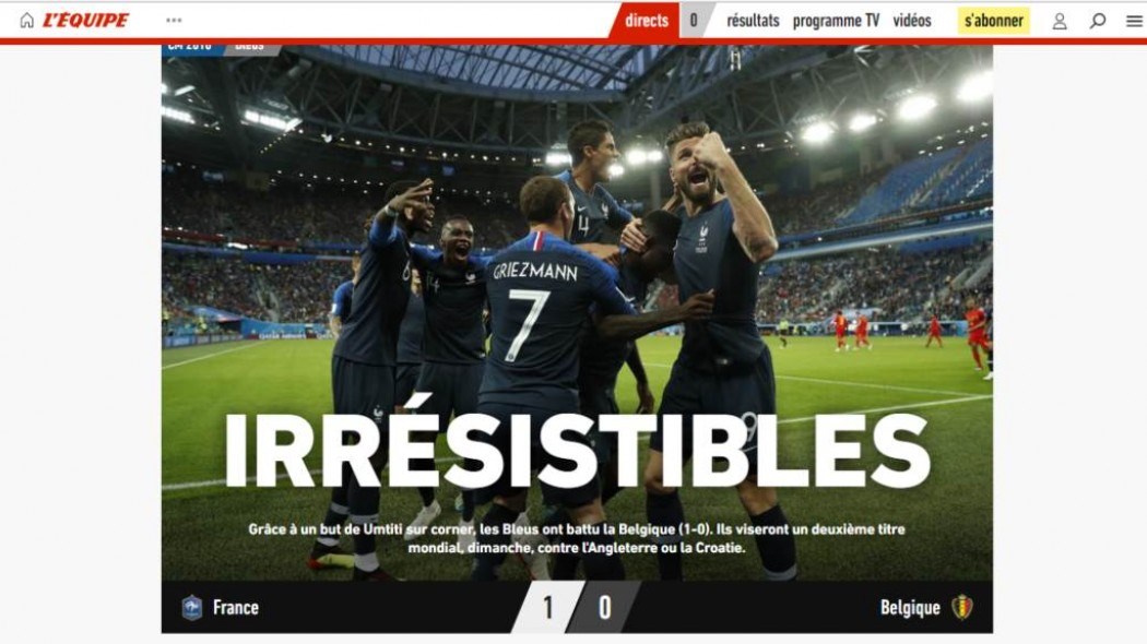 Τα γαλλικά ΜΜΕ αποθεώνουν τους τρικολόρ: Ακαταμάχητοι!