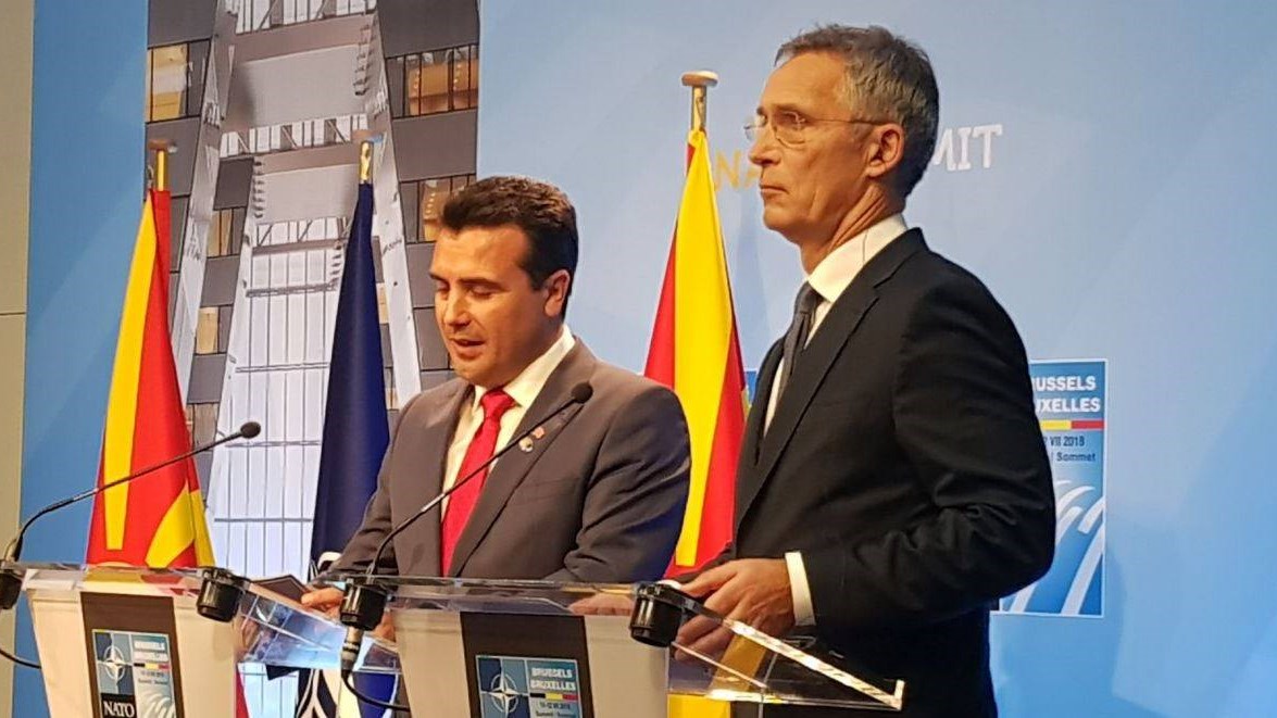 Ζάεφ μετά τη συνάντηση με Στόλτενμπεργκ: Ιστορική αναγνώριση των πολιτών της «Μακεδονίας»