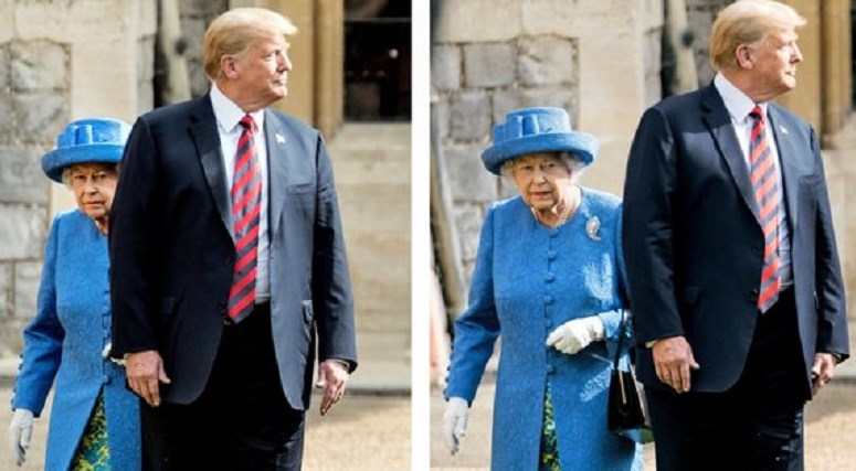 Καθόλου… σερ ο Τραμπ με τη βασίλισσα – Αγνόησε το πρωτόκολλο σε βαθμό… απελπισίας- ΒΙΝΤΕΟ