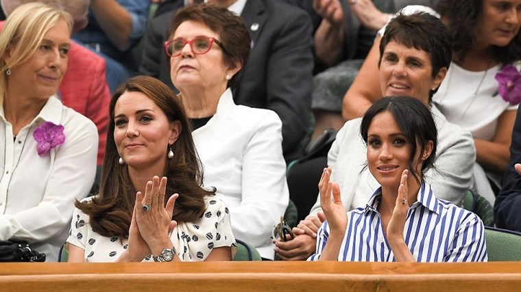 Χωρίς τους συζύγους τους στο Γουίμπλεντον οι συνυφάδες Κέιτ και Μέγκαν – ΦΩΤΟ