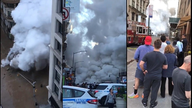 Πανικός από έκρηξη στο κέντρο του Μανχάταν – BINTEO