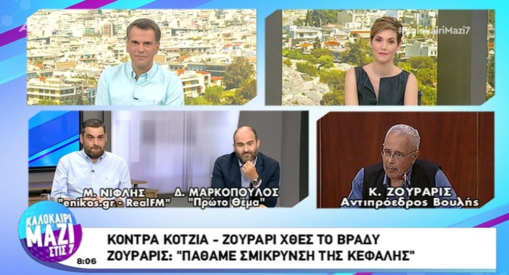 Τι λέει ο Ζουράρις για την κόντρα του με τον Κοτζιά – ΒΙΝΤΕΟ