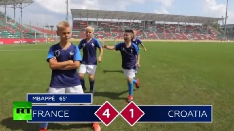 Επικό βίντεο: Πιτσιρίκια κάνουν αναπαράσταση του τελικού του Μουντιάλ