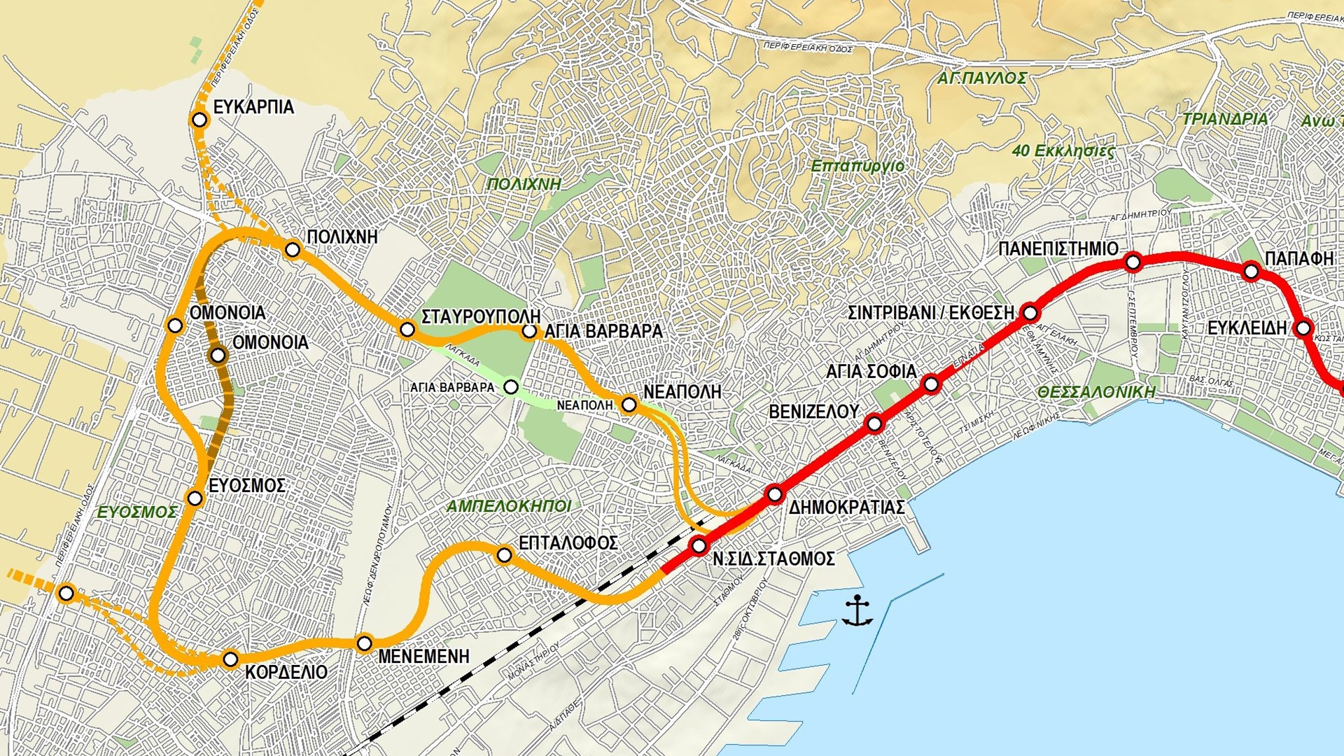 Έτοιμος για λειτουργία ο σταθμός «Ανάληψη» του μετρό Θεσσαλονίκης