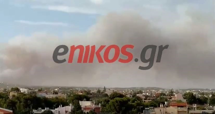 Πύρινη λαίλαπα στην Πεντέλη – Κατευθύνεται προς τον Νέο Βουτζά η φωτιά – ΒΙΝΤΕΟ αναγνωστών