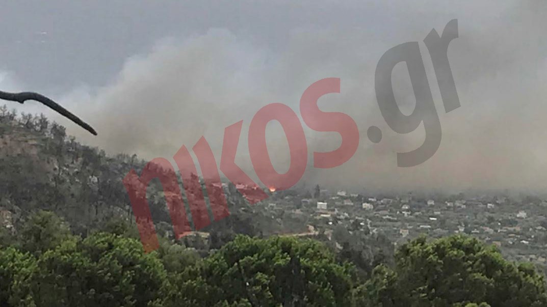 Νέες εικόνες από τη φωτιά στον Κάλαμο –  ΦΩΤΟ αναγνώστη