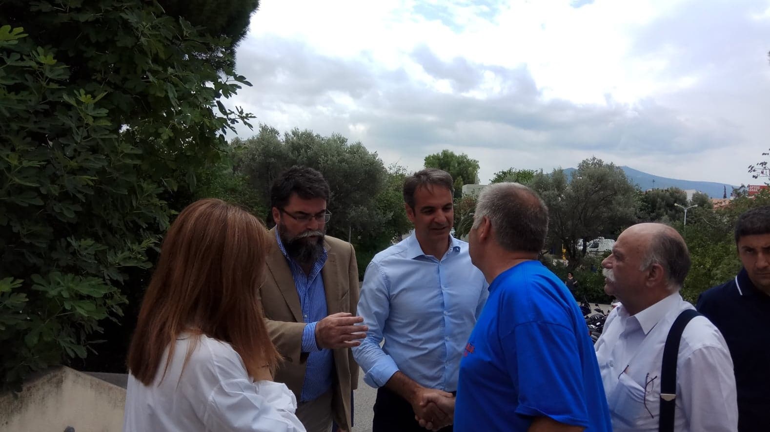 Επίσκεψη του Προέδρου της ΝΔ στη Ραφήνα – ΦΩΤΟ