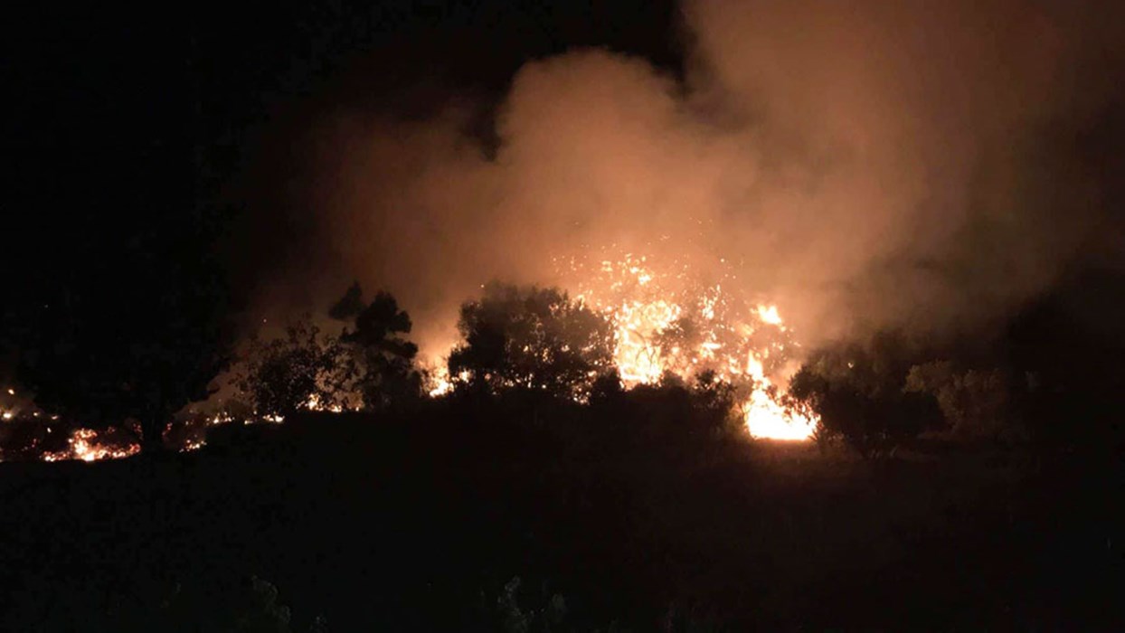 Πυρκαγιά στη περιοχή Λιθάκια Ζακύνθου – ΤΩΡΑ