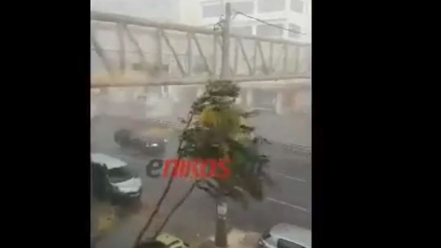 Ισχυρή καταιγίδα στο Μαρούσι – BINTEO αναγνώστη – ΤΩΡΑ