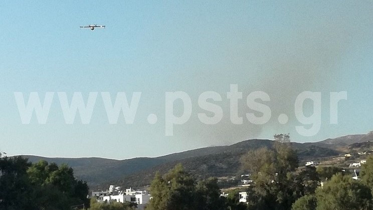 Αναζωπύρωση στη φωτιά στην Πάρο