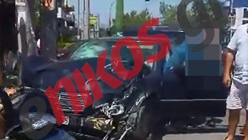 Τροχαίο ατύχημα στη Μεσογείων – ΒΙΝΤΕΟ αναγνώστη