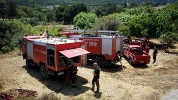 Χωρίς ενεργό μέτωπο η φωτιά στο Ρέθυμνο
